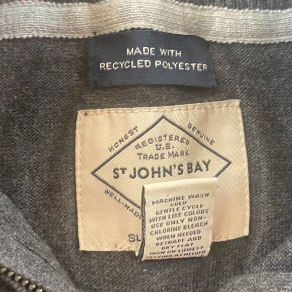 St John's Bay Mens Sweater Size XXL Pullover Half-Zip Soft Knit Gray Casual - Picture 5 of 8